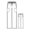 Pantaloni uniforma medicala, WonderWink Aero, 5429-PEWT