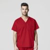 Bluza uniforma medicala, WonderWORK, unisex, 100-REDT