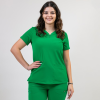 Bluza medicala Lotus Flex, stretch, verde chirurgical inchis, TS-NP10 3XL