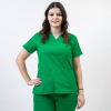 Bluza medicala Lotus Flex, stretch, verde chirurgical, CVC-NP1 4XL