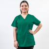 Bluza medicala Lotus Flex, stretch, verde hunter, CVC-NP1 L