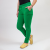 Pantaloni medicali Lotus Flex, stretch, cu snur, verde chirurgical inchis, TS-SP3 L