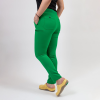 Pantaloni medicali Lotus Flex, stretch, cu snur, verde chirurgical inchis, TS-SP3