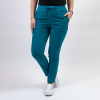 Pantaloni medicali Lotus Flex, stretch, cu snur, turcoaz inchis, TS-SP3 2XS