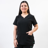 Bluza medicala Lotus Flex, stretch, negru, TS-NP10 XL