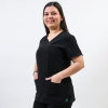 Bluza medicala Lotus Flex, stretch, negru, TS-NP10