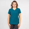 Bluza medicala Lotus Flex, stretch, turcoaz inchis, TS-NP10