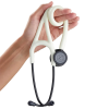 Stetoscop Littmann Cardiology IV Alabastru, tub satinat capsula negru mat 6186C