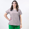 Bluza medicala Lotus Flex, stretch, Mov deschis, CVC-NP4 S