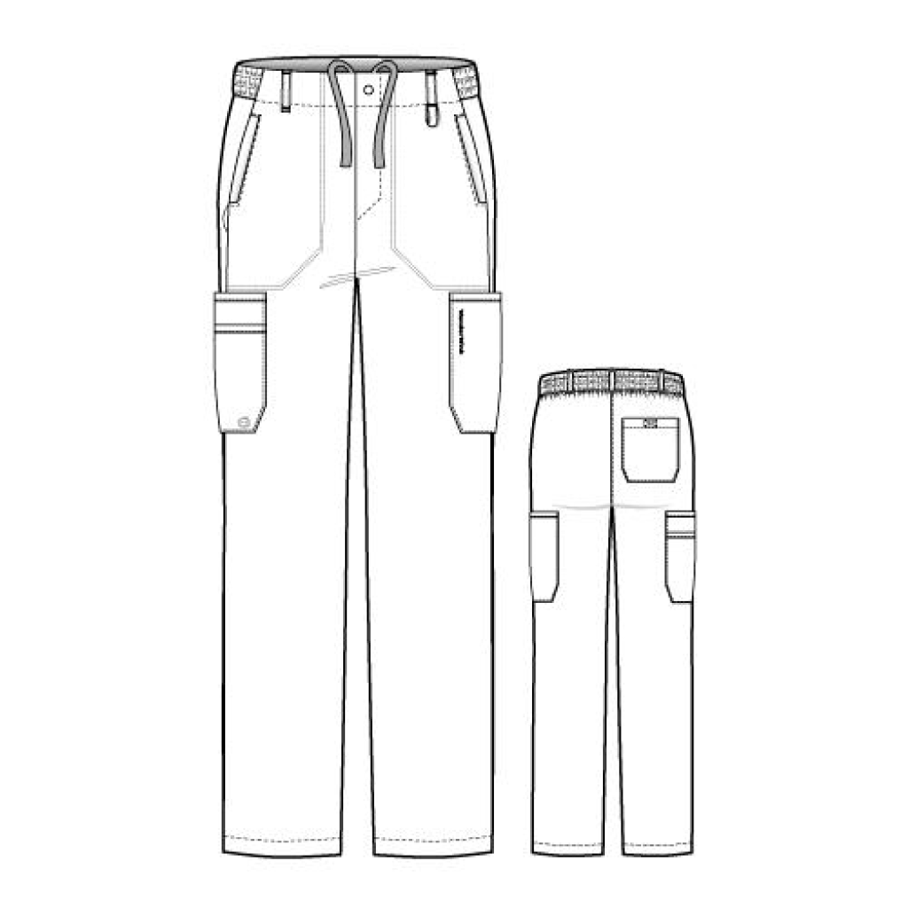 Pantaloni uniforma medicala, WonderWink PRO, 5619-REDT