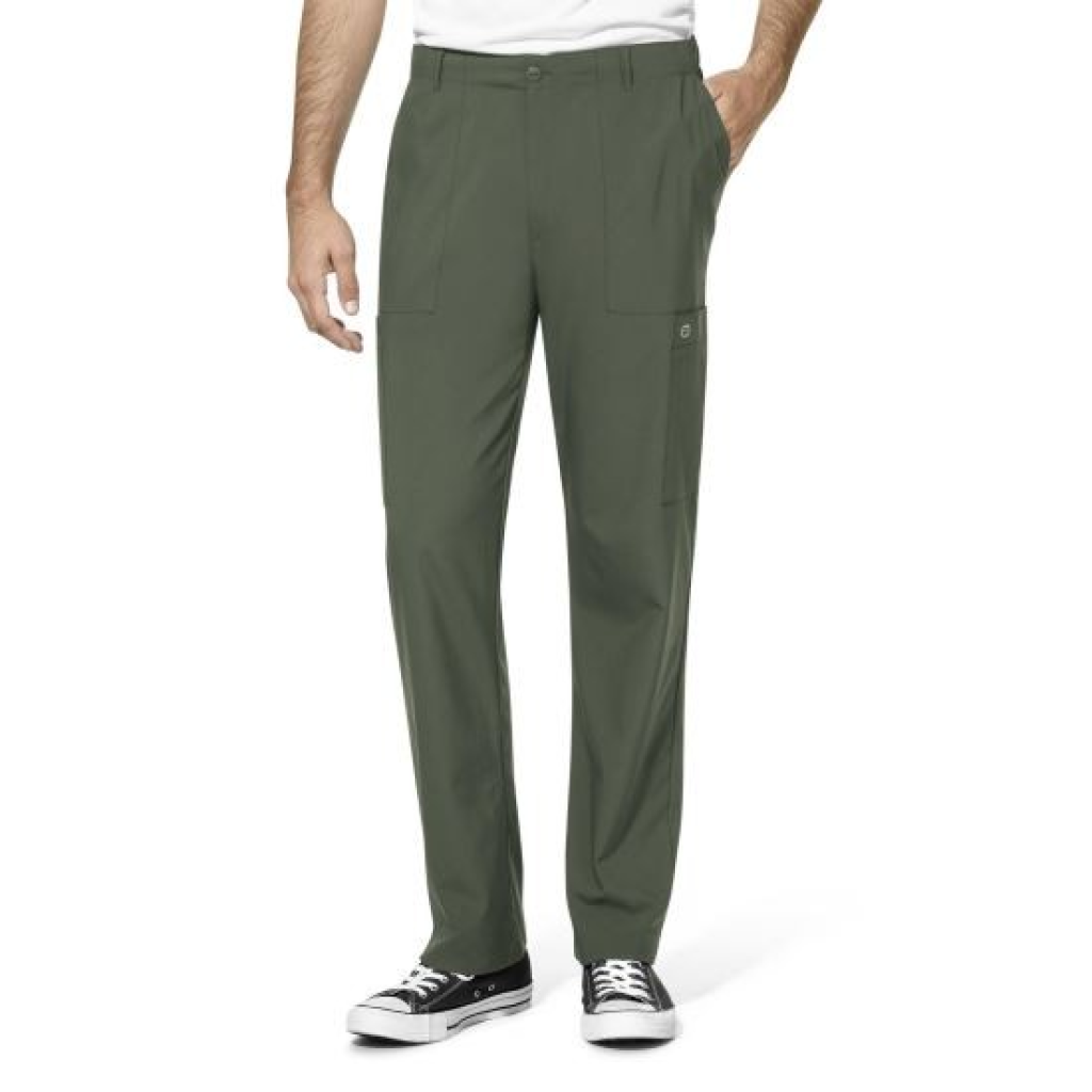 Pantaloni uniforma medicala, W123, 5355-OLIV(lung)