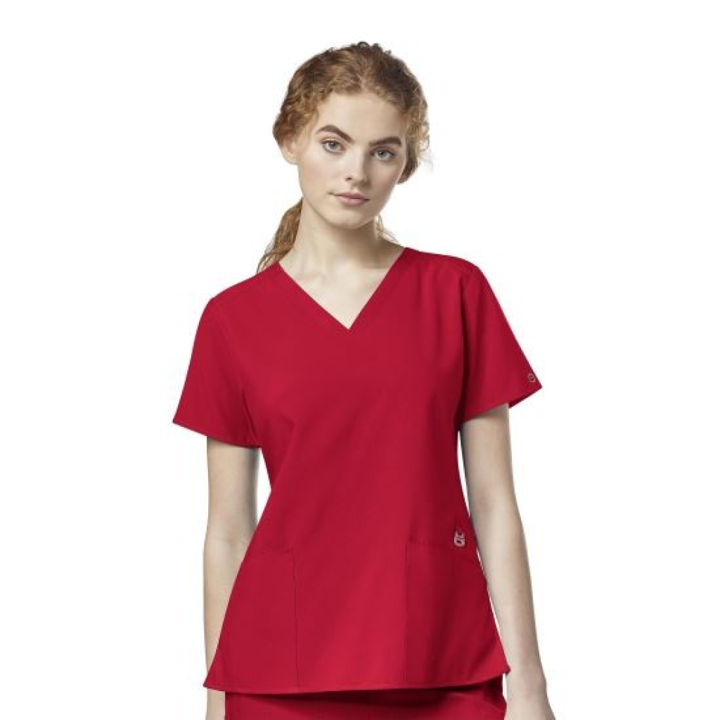 Bluza uniforma medicala, W123, 6555-REDT