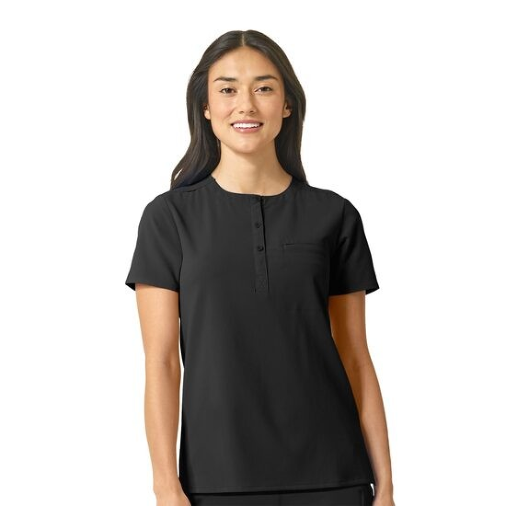 Bluza uniforma medicala, WonderWink Renew, 6434-BLAC