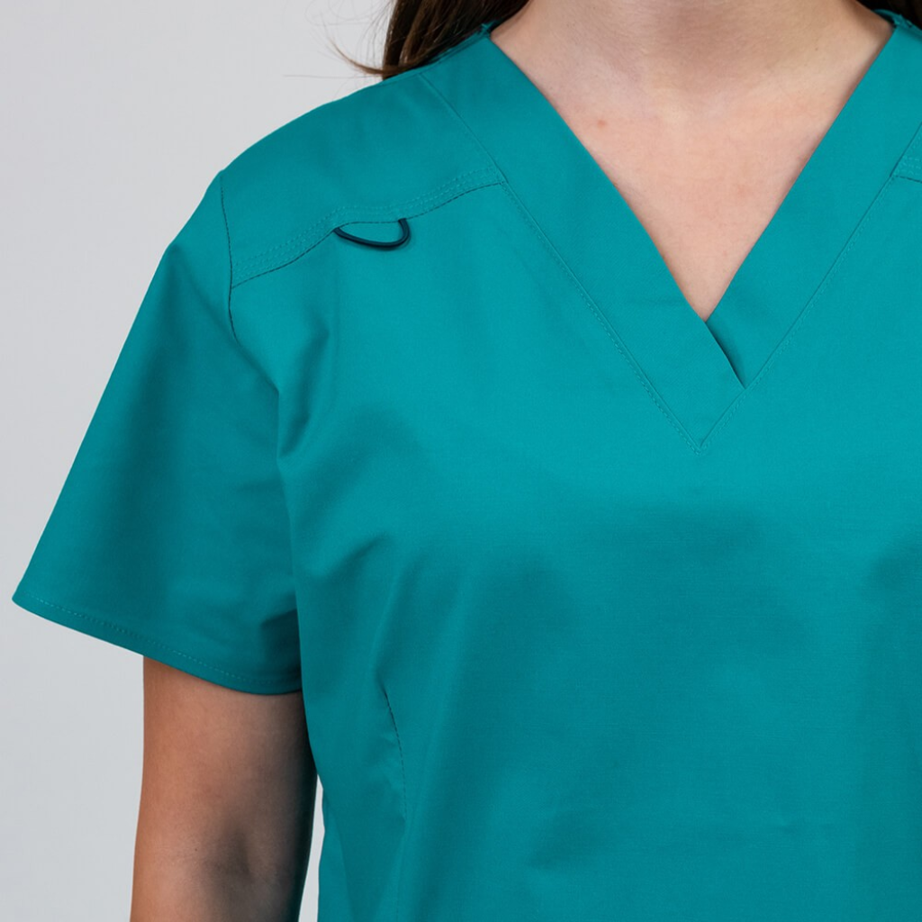 Bluza medicala Lotus Flex, stretch, aqua, CVC-NP1