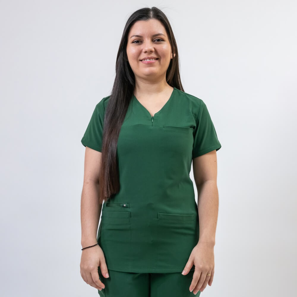 Bluza medicala Lotus Flex, stretch, verde hunter, TS-NP10