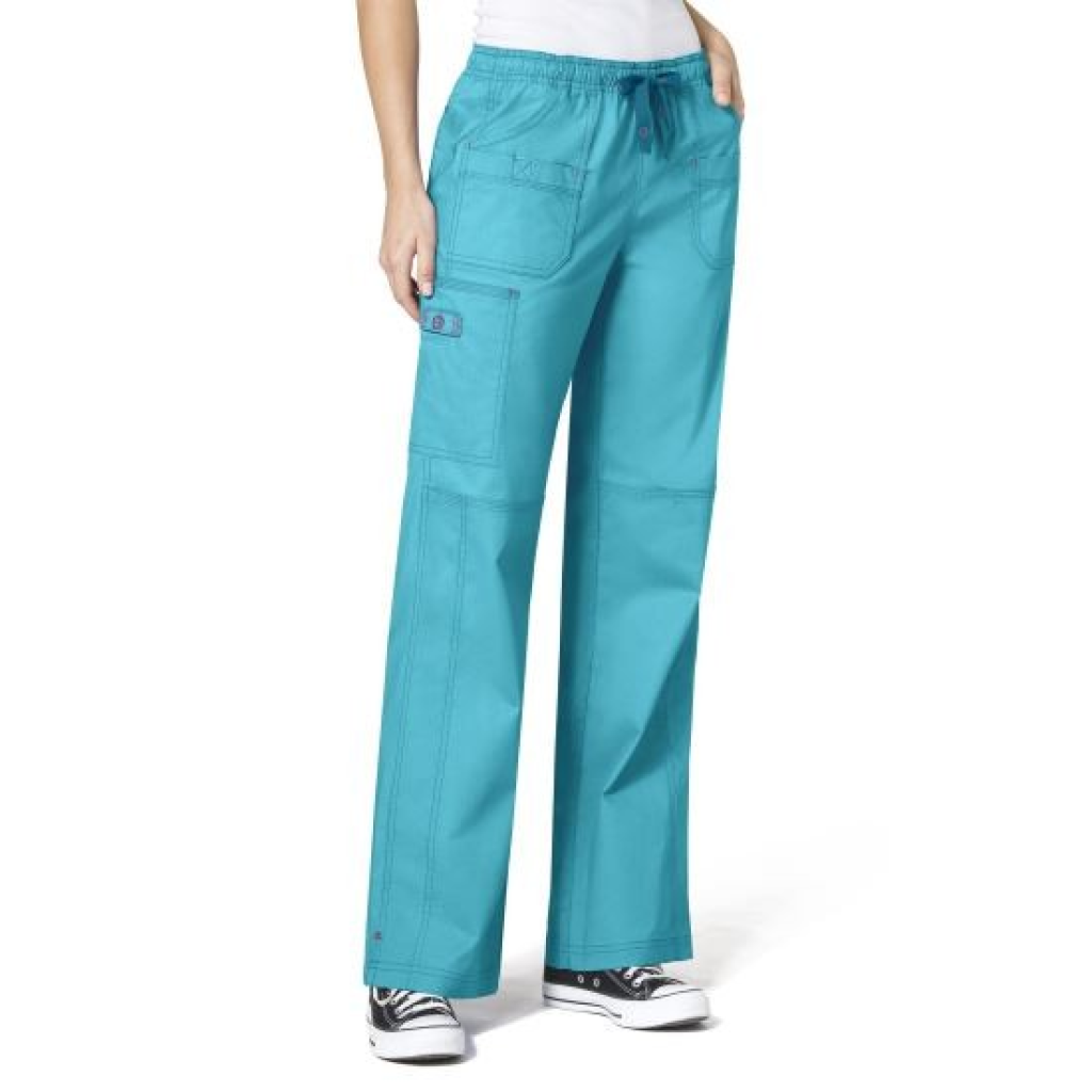 Pantaloni uniforma medicala, WonderFLEX, 5108- AQU XS