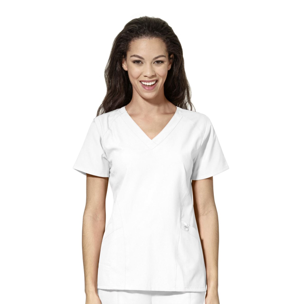 Bluza uniforma medicala, WonderWink W123, 6155-WHIT Alb L