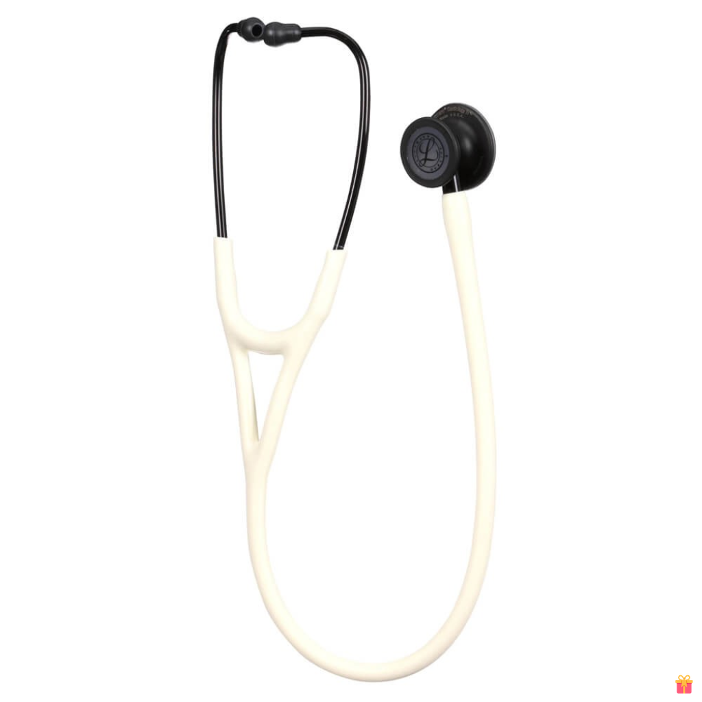 Stetoscop Littmann Cardiology IV Alabastru, tub satinat capsula negru mat 6186C